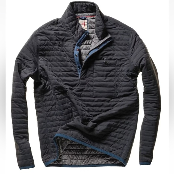 Relwen Windzip Popover S Midnight Blue Jacket Quilted Pullover Huckberry Outdoor - Picture 1 of 13